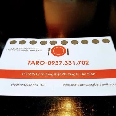 Tổng hợp- Quán Ăn Taro - Bún Thịt Nướng & Bánh Mì Hấp