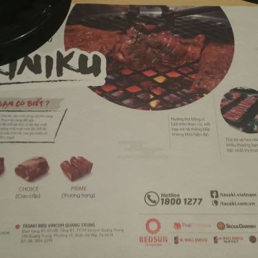 Tổng hợp- Nhà Hàng Tasaki BBQ Vincom Quang Trung