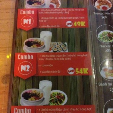 Thực đơn- Quán Ăn Tàu Hũ HAT - Thống Nhất