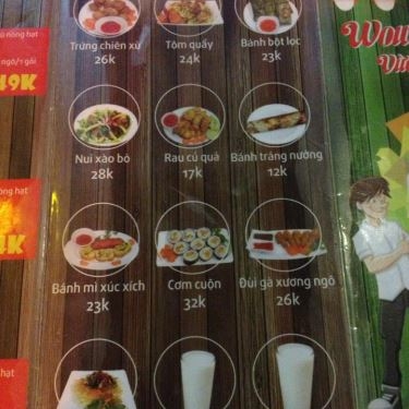 Thực đơn- Quán Ăn Tàu Hũ HAT - Thống Nhất
