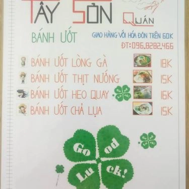 Thực đơn- Quán Ăn Tây Sơn Quán - Coffee, Tea & Food
