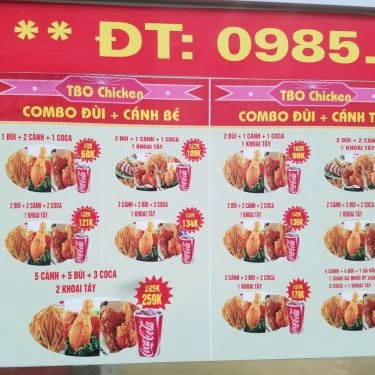 Tổng hợp- Quán Ăn TBO Chicken - Gà Rán