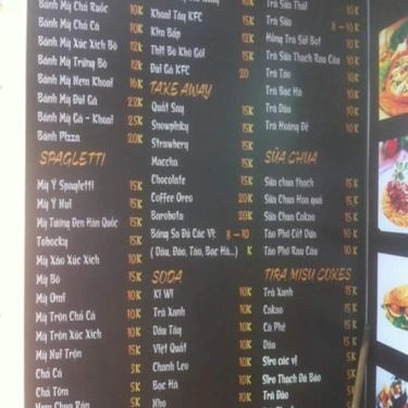 Thực đơn- Quán Ăn Teen Food - Định Công Hạ