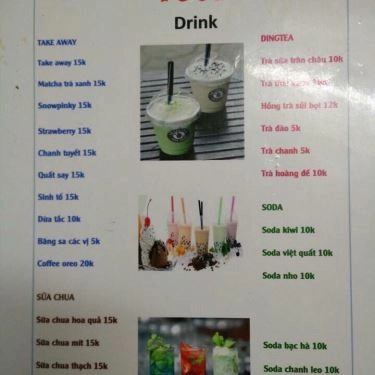 Thực đơn- Quán Ăn Teen Food - Lương Yên