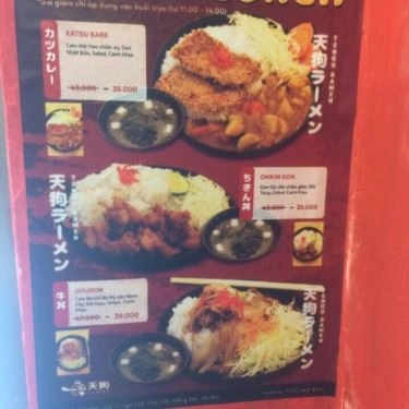 Thực đơn- Quán Ăn Tengu Ramen