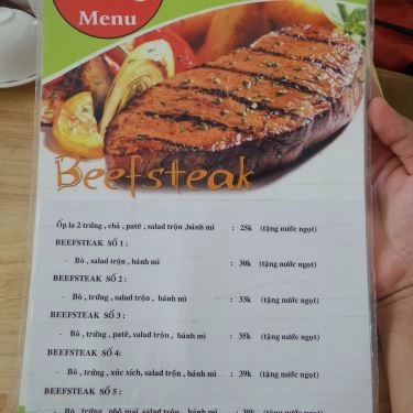 Thực đơn- Quán Ăn Texas Beefsteak
