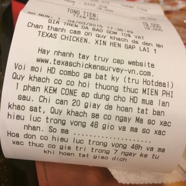 Tổng hợp- Nhà Hàng Texas Chicken - Nguyễn Thái Học