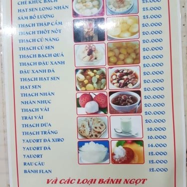Thực đơn- Quán Ăn Thạch Chè - Nguyễn Trãi