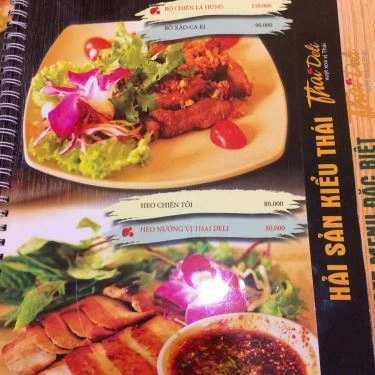 Thực đơn- Quán Ăn Thai Deli - Xuýt Xoa Vị Thái - Mai Hắc Đế