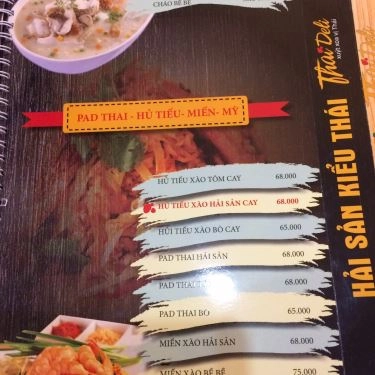 Thực đơn- Quán Ăn Thai Deli - Xuýt Xoa Vị Thái - Mai Hắc Đế