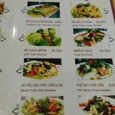 Thực đơn- Quán Ăn Nhà Hàng Chay Thái Dương