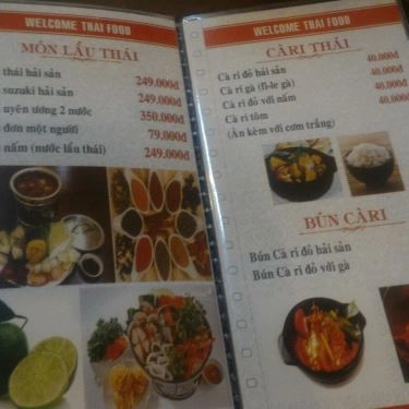Thực đơn- Quán Ăn Thai Food