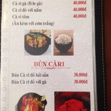 Thực đơn- Quán Ăn Thai Food