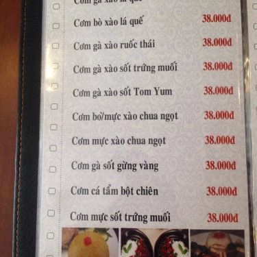 Thực đơn- Quán Ăn Thai Food