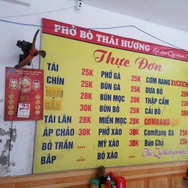 Tổng hợp- Quán Ăn Thái Hương - Phở Bò, Cơm Rang & Bún Chả