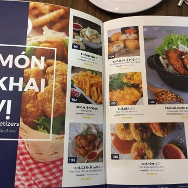Thực đơn- Nhà Hàng Thai Market - Thái Phiên