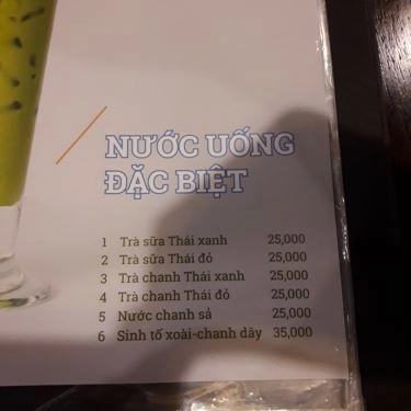 Thực đơn- Nhà Hàng Thai Market - Thái Phiên