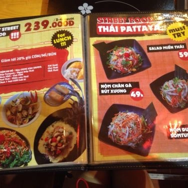 Thực đơn- Quán Ăn Bếp Thái Sawadee - Lẩu Thái & Món Đường Phố