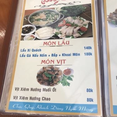 Thực đơn- Quán Ăn Thắng Cua