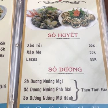 Thực đơn- Quán Ăn Thắng Cua