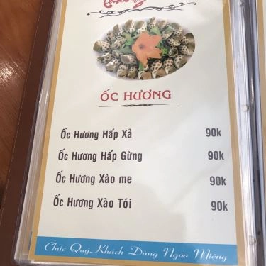 Thực đơn- Quán Ăn Thắng Cua