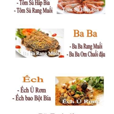 Thực đơn- Quán Ăn Thành Đạt Quán - Ẩm Thực Bắc