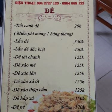 Tổng hợp- Quán Ăn Thanh Hồng - Đặc Sản Dê Núi, Miến Lươn