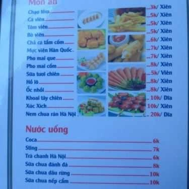 Thực đơn- Quán Ăn Thế Giới Xiên Que
