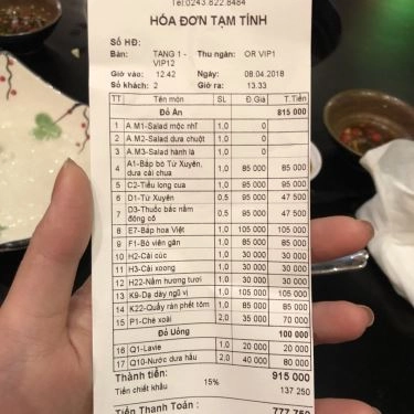 Thực đơn- Quán Ăn The Pot - Nhà Hàng Thượng Hải