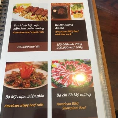 Thực đơn- Nhà Hàng Thiên Nga Restaurant - Bò Ngon & Tiệc Cưới