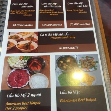 Thực đơn- Nhà Hàng Thiên Nga Restaurant - Bò Ngon & Tiệc Cưới