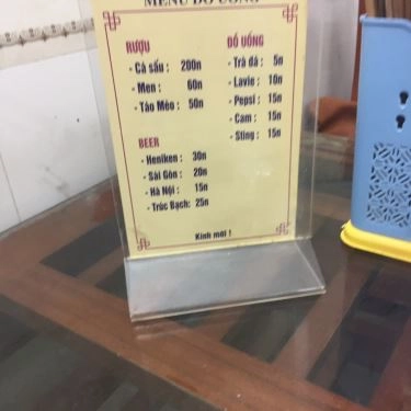 Thực đơn- Quán Ăn Thìn Béo - Phở Gà Ta
