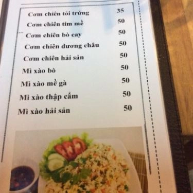 Thực đơn- Quán Ăn Thớt Gỗ Quán - Ung Văn Khiêm
