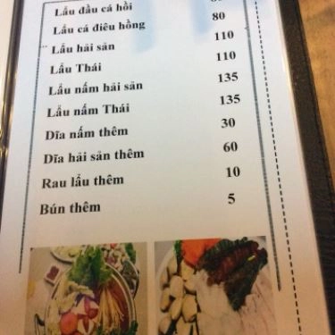 Thực đơn- Quán Ăn Thớt Gỗ Quán - Ung Văn Khiêm