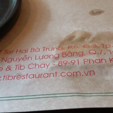 Tổng hợp- Nhà Hàng Tib Restaurant - Phú Mỹ Hưng