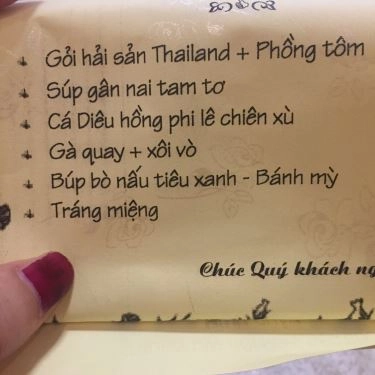 Thực đơn- Nhà Hàng Trung Tâm Hội Nghị - Tiệc Cưới Minh Châu