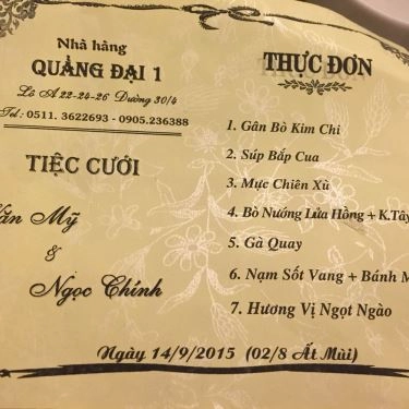Tổng hợp- Nhà Hàng Tiệc Cưới Quảng Đại 1