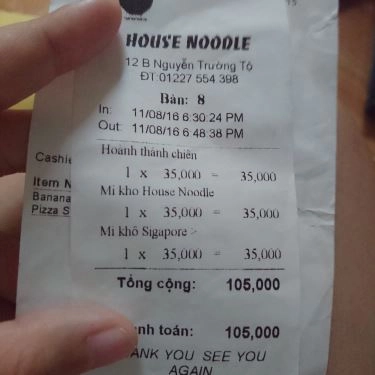 Tổng hợp- Quán Ăn Tiệm Mì House Noodle