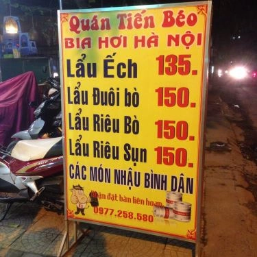 Thực đơn- Quán Ăn Tiến Béo - Bò Tơ Mộc Châu
