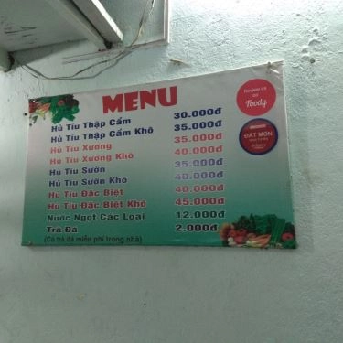 Thực đơn- Quán Ăn Tiến Phát - Hủ Tiếu Mì