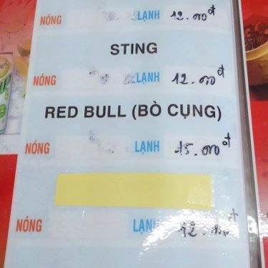 Thực đơn- Quán Ăn Hoàng Phong - Ẩm Thực Trung Hoa
