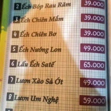 Thực đơn- Nhà Hàng Tim Restaurant - Các Món Nhậu