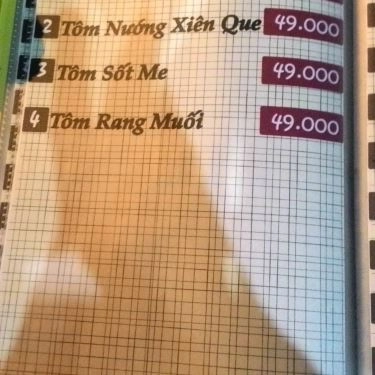Thực đơn- Nhà Hàng Tim Restaurant - Các Món Nhậu