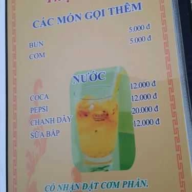 Thực đơn- Quán Ăn Quán Chay Tỉnh Thức