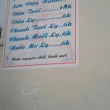 Thực đơn- Quán Ăn Quán Chay Tỉnh Thức