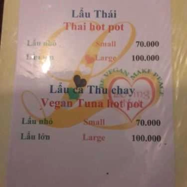 Thực đơn- Quán Ăn Quán Chay Tỉnh Thức