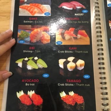 Thực đơn- Quán Ăn Tino Sushi