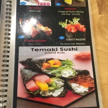 Thực đơn- Quán Ăn Tino Sushi