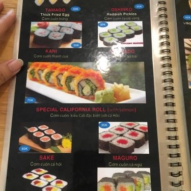 Thực đơn- Quán Ăn Tino Sushi