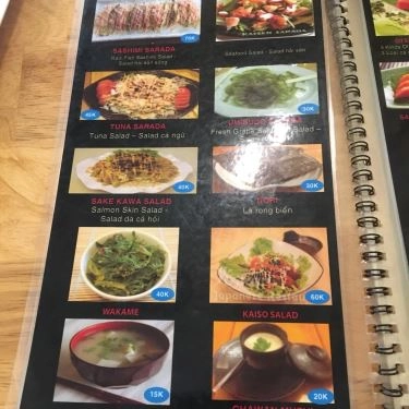 Thực đơn- Quán Ăn Tino Sushi